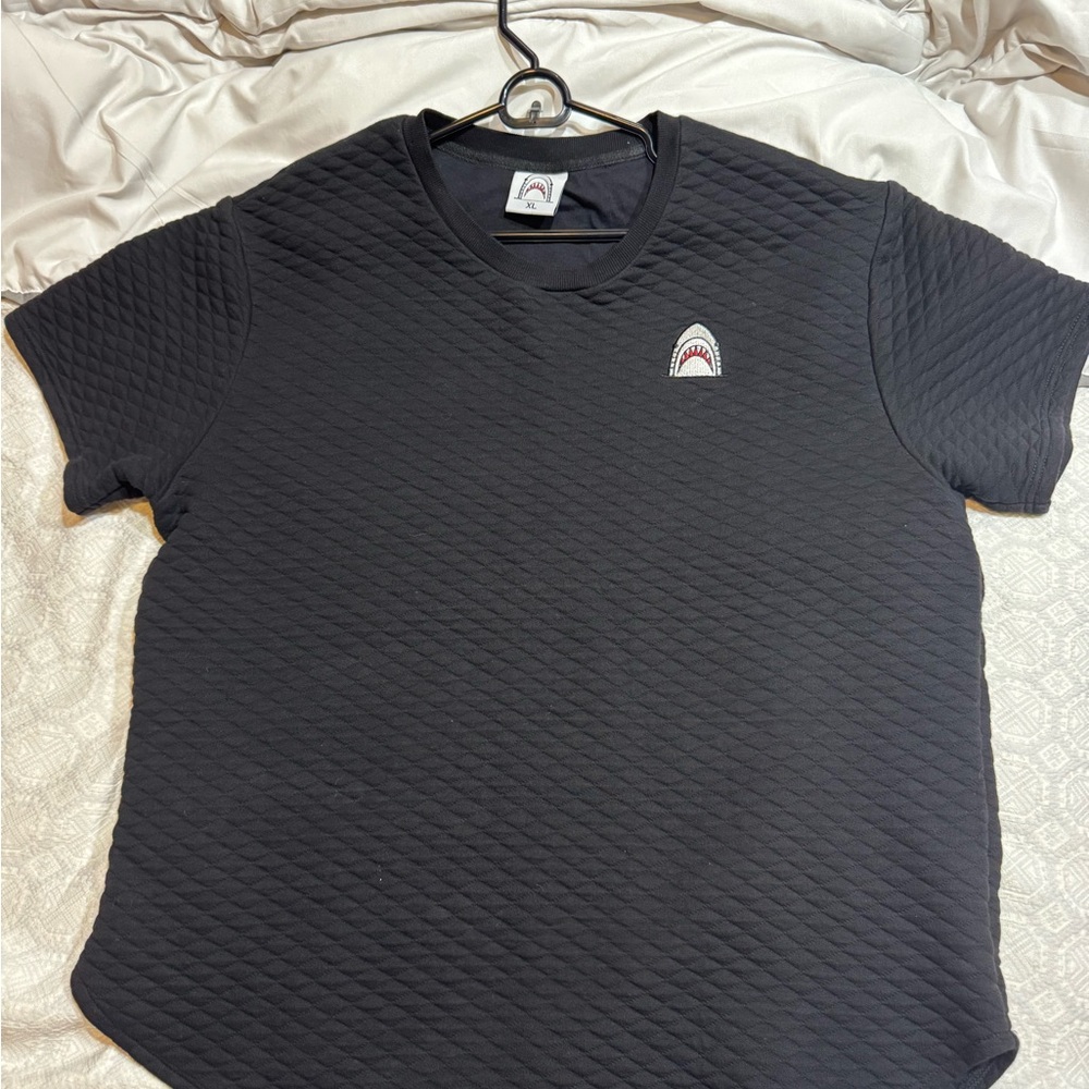 Black Quilted Men's Shirt